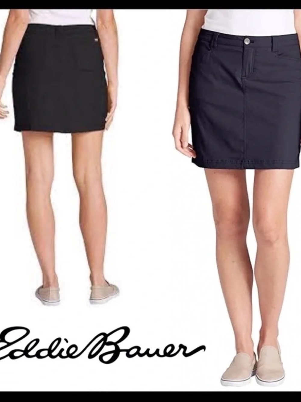 Eddie Bauer Black Adventurer 2.0 Skort Size 4 NWOT
